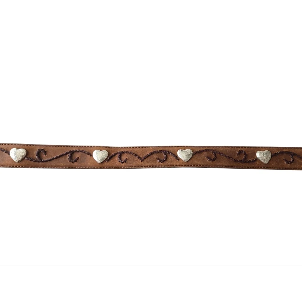 Tony Llama Brown Leather Belt Size 34